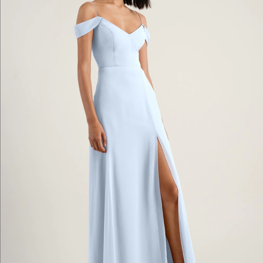 Jenny Yoo Priya Dress in Whisper Blue Size 2